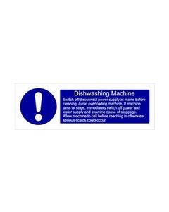 Dish Washing Machine Vinyl Sticker