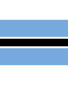 Botswana flag sticker 