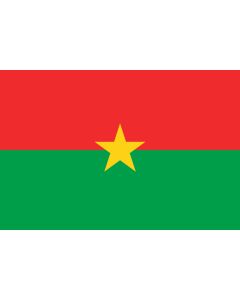 Burkino faso flag sticker
