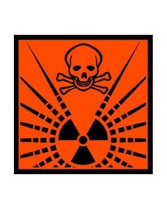 Danger Radioactive Safety Sticker
