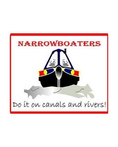 Funny Do it on Canals and Rivers Sticker