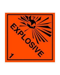 Explosive Safety Sticker