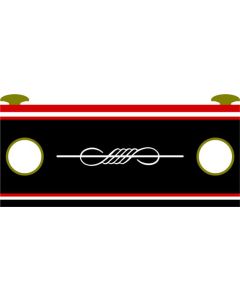 Canal Boat Flourish Sticker 11