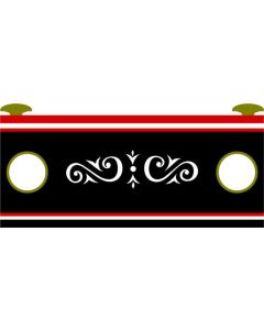Canal Boat Flourish Sticker 3