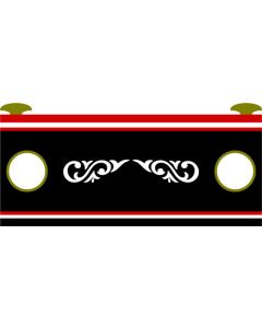 Canal Boat Flourish Sticker 6