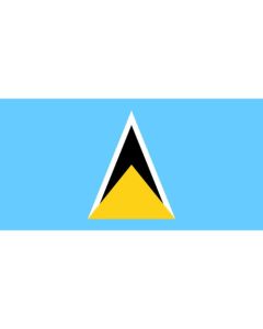 St Lucia Flag Sticker