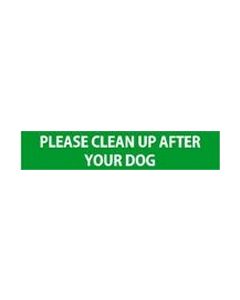 Please clean up after your dog