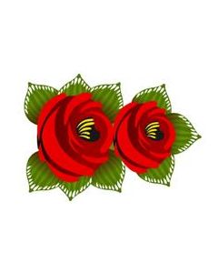 Traditional Style Canal Rose Sticker  Design 28