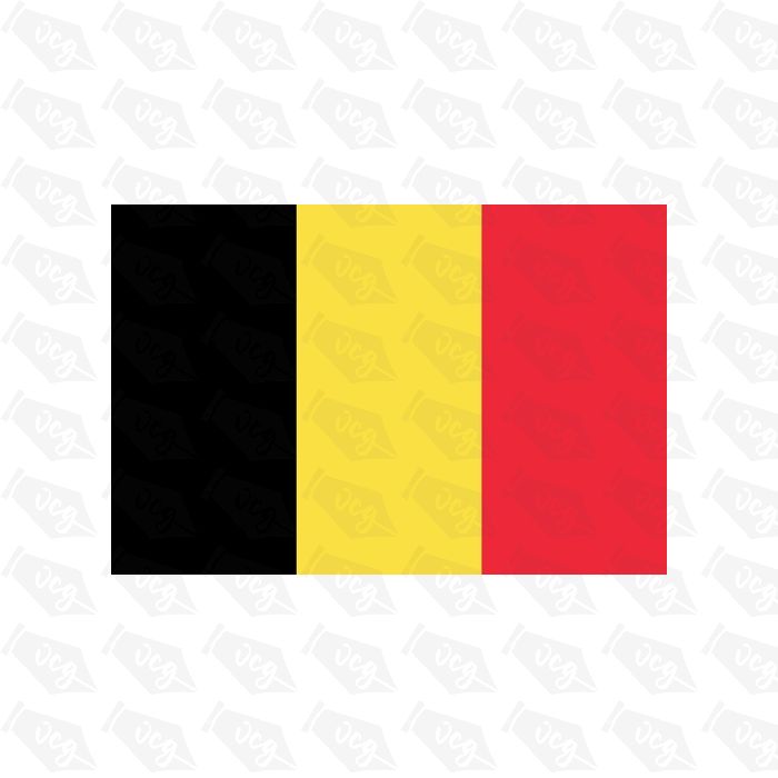 Belgium flag sticker 