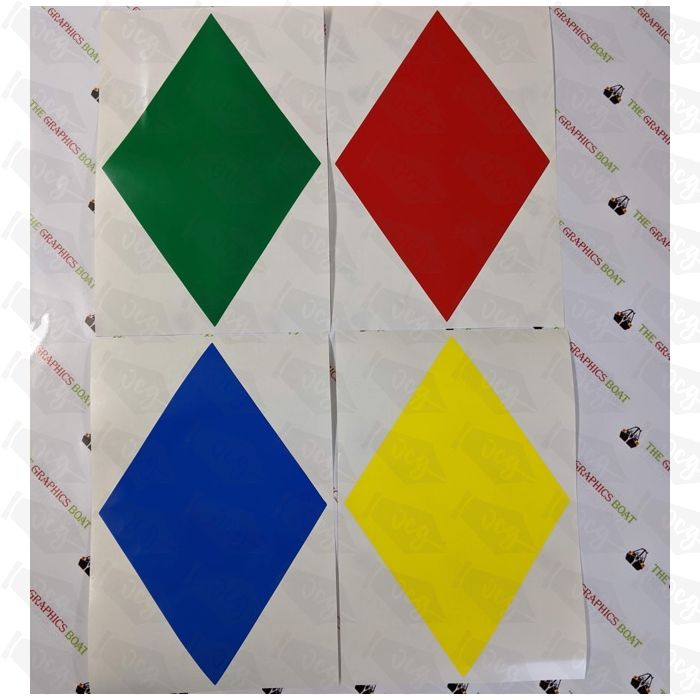 Individual Cut Vinyl Diamonds (set of 4)