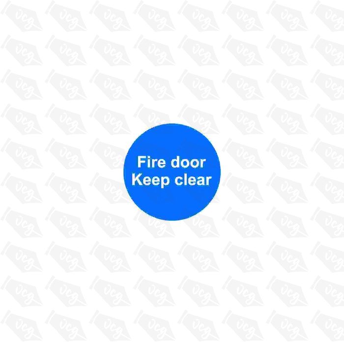 Fire Door Keep Closed Self Adhesive Sticker - Pack of 5