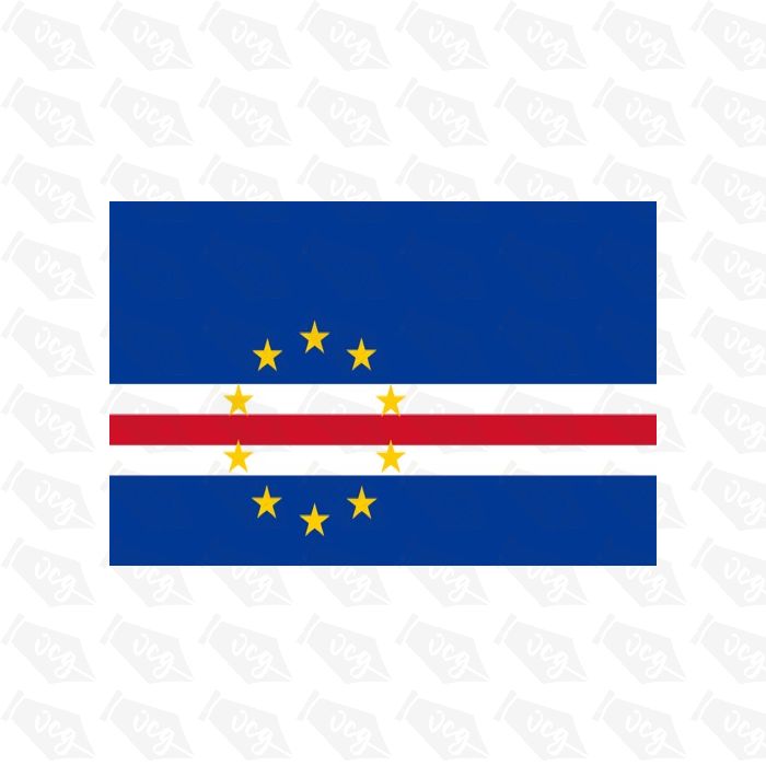 Cape Verde flag sticker 