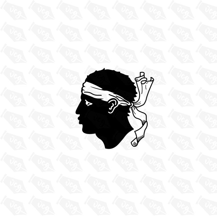 Corsica flag sticker 