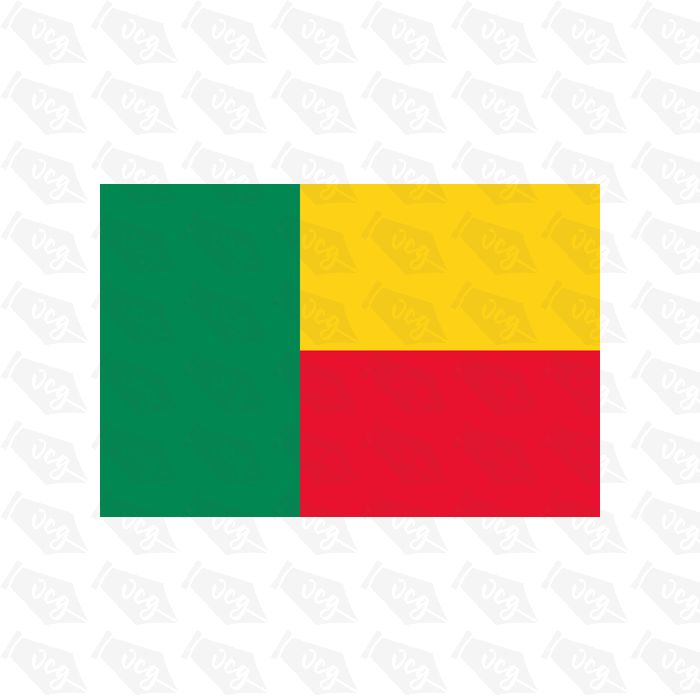 Benin flag sticker 