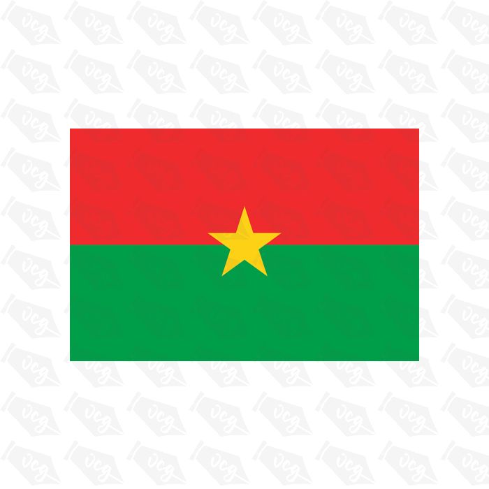 Burkino faso flag sticker