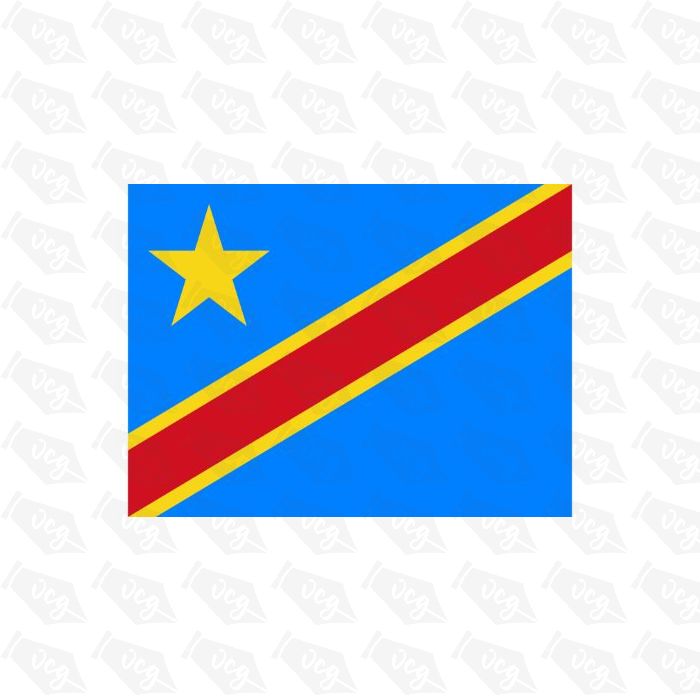 DR Congo Flag Sticker