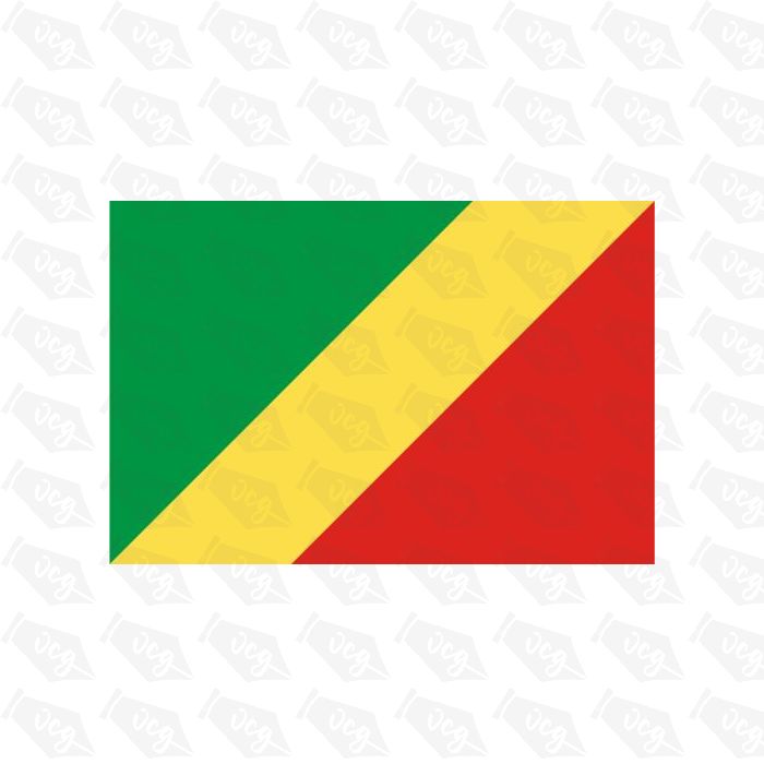 Republic of the Congo Flag Sticker
