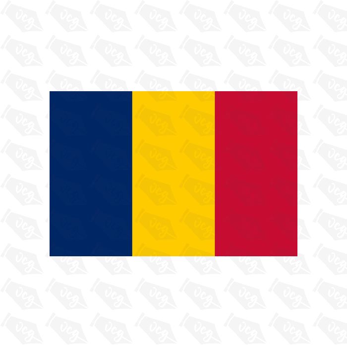 Chad flag sticker 