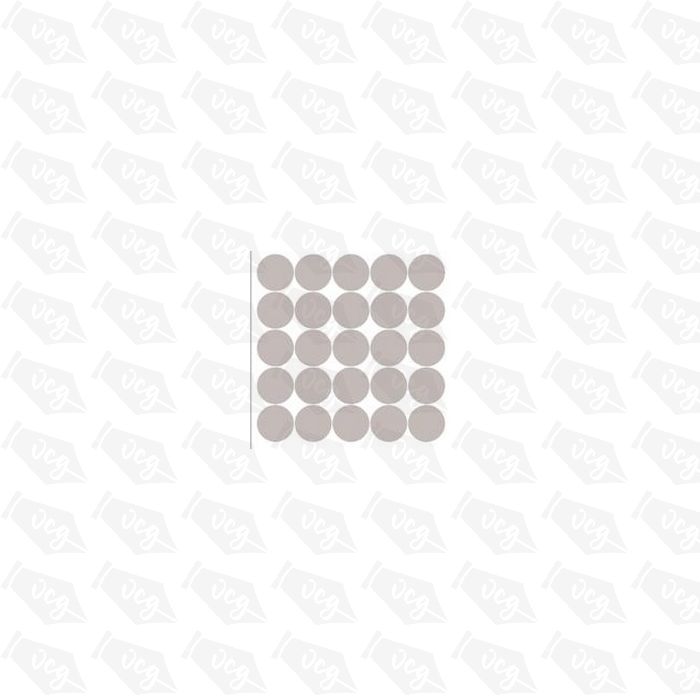 Window Etch - Opaque Circles.  50