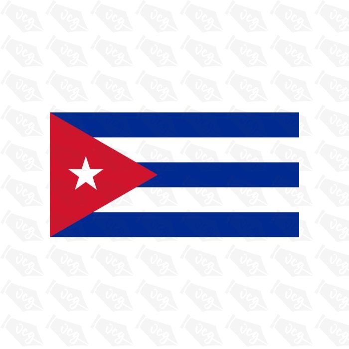 Cuba Flag Sticker
