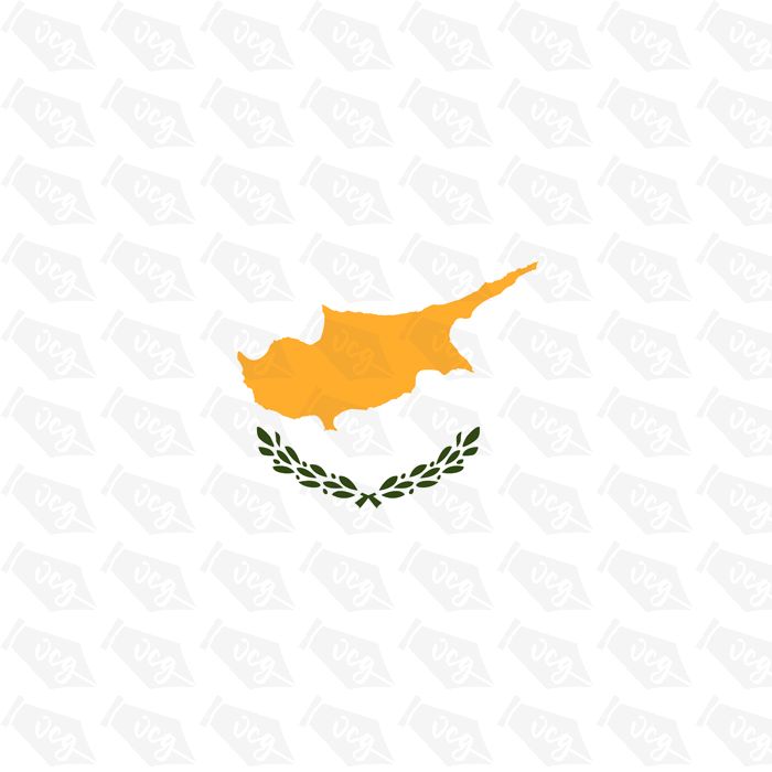 Cyprus flag sticker 