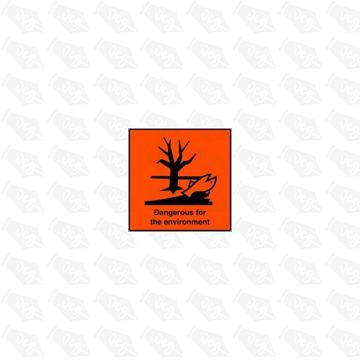 Dangerous for the Enviroment Safety Sticker