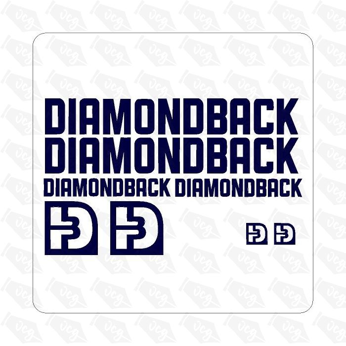 Diamond Back Bicycle Sticker Set