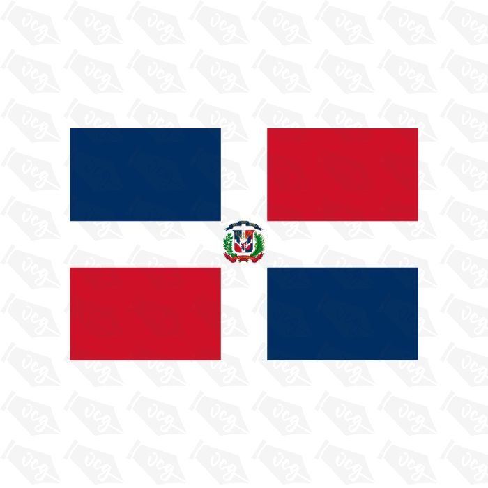 Dominican Republic Flag Sticker