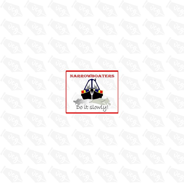 Funny Do It Slowly Narrowboat Sticker