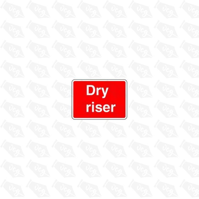 Dry Riser Safety Sticker