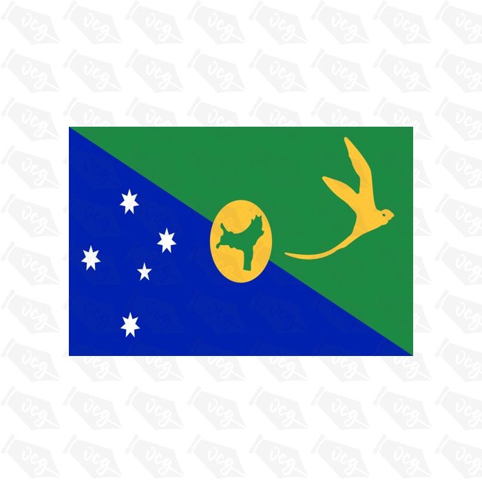 Christmas Island flag sticker 