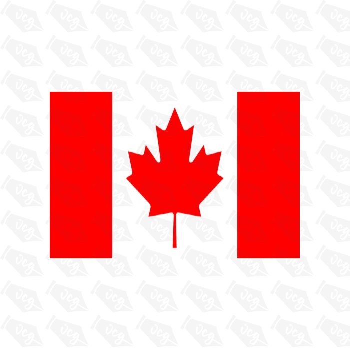 Canada flag sticker 