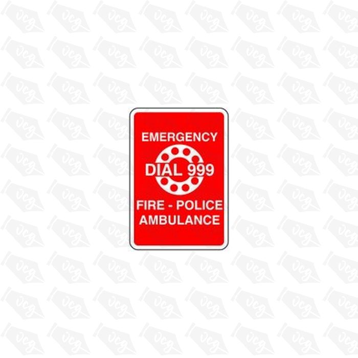Emergency 999 Safety Sticker