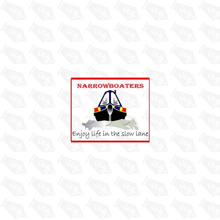Funny Enjoy Life In The Slow Lane Narrowboat Sticker