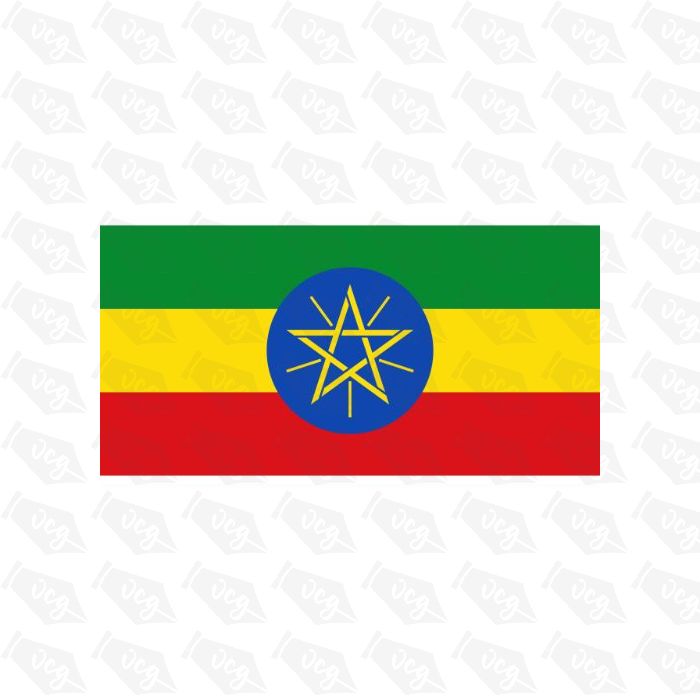 Ethiopia Flag Sticker