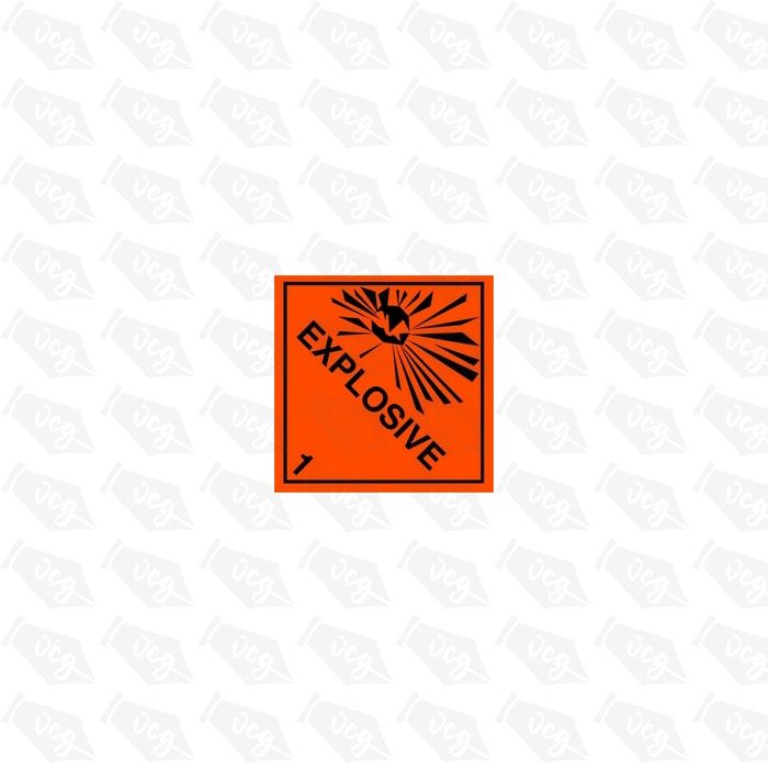 Explosive Safety Sticker