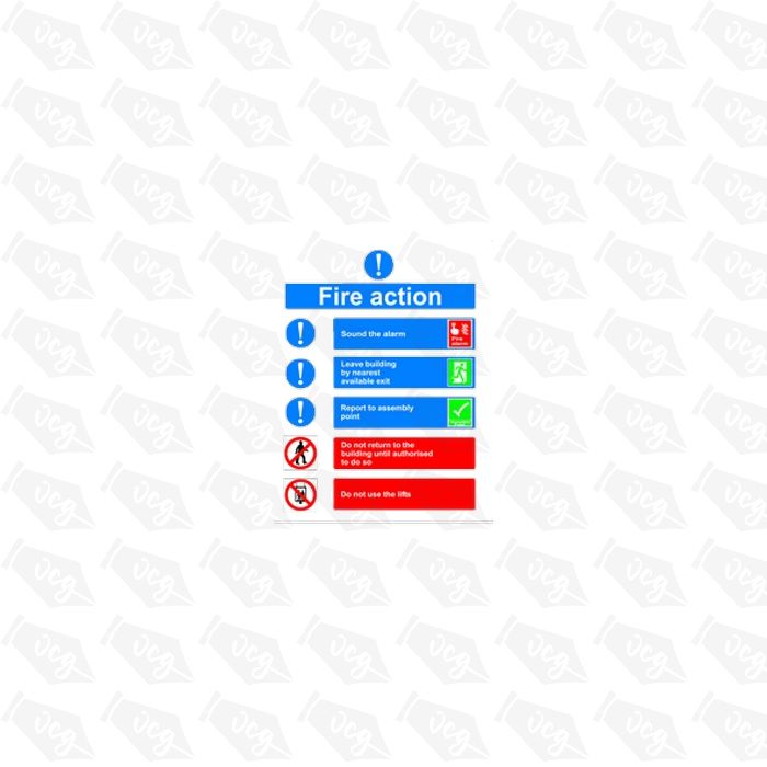 Fire Action Sticker 2