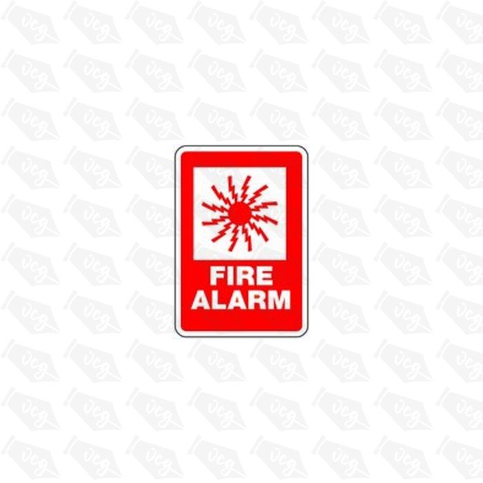 Fire Alarm 3 Safety Sticker