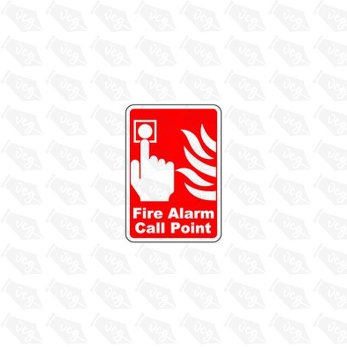 Fire alarm call point 1 Safety Sticker
