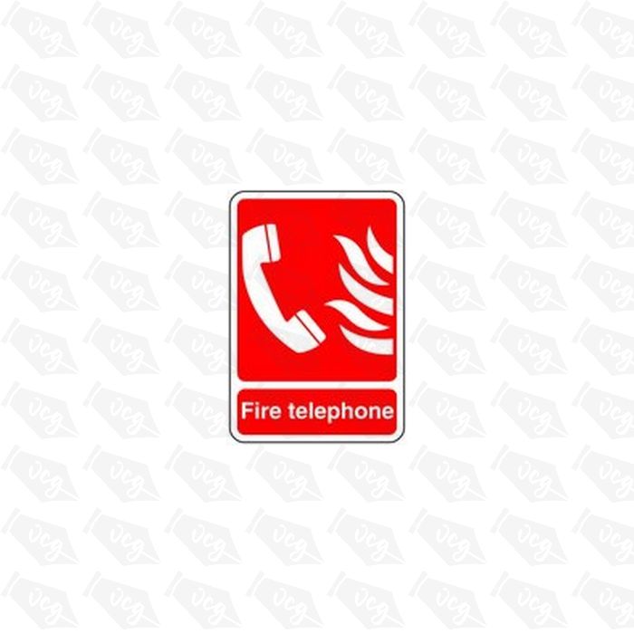 Fire and Phone Safety Sticker