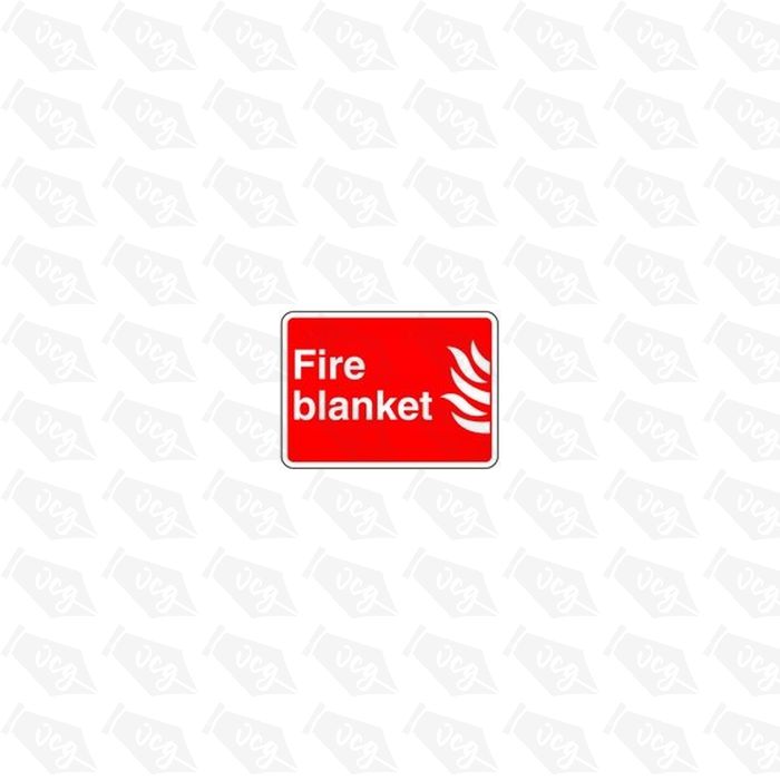 Fire Blanket Safety Sticker