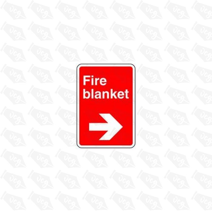 Fire Blanket Right Safety Sticker