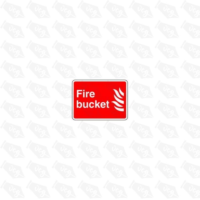 Fire and Bucket Safety Sticker