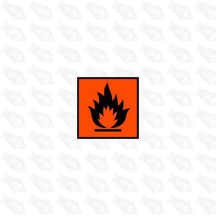 Fire Flames 1 Safety Sticker