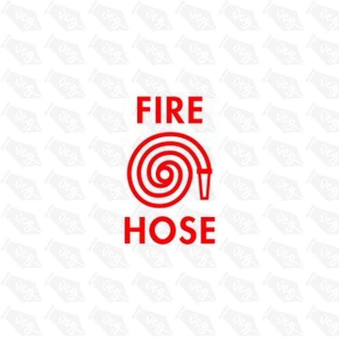 Fire Hose 3 Safety Sticker