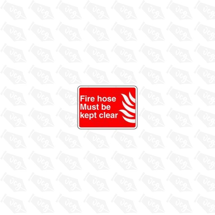 Fire hose must be kept clear 1 Safety Sticker