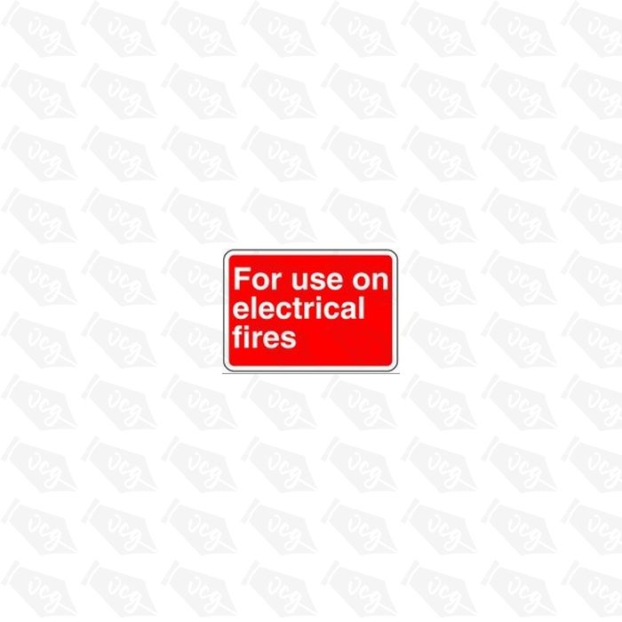 For use on electrical fires 1 Safety Sticker