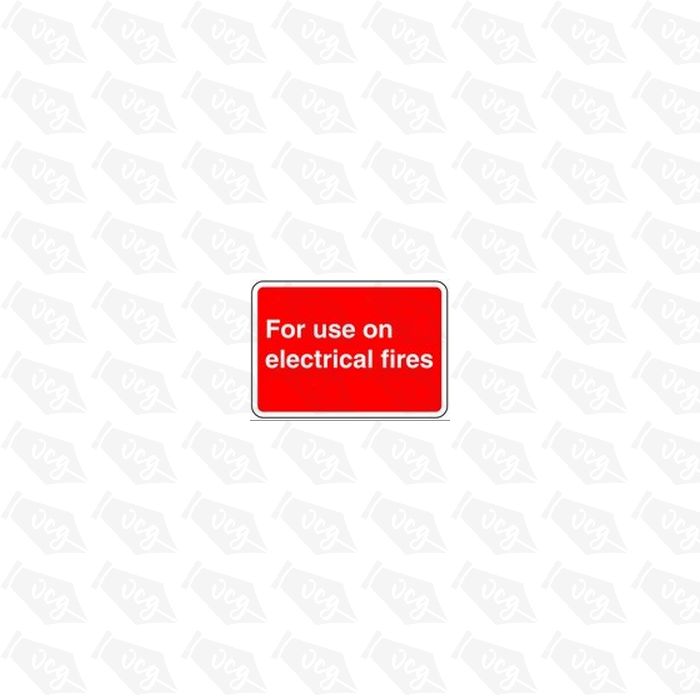 For use on electrical fires 2 Safety Sticker
