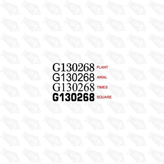 Great Ouse Boat Number Sticker