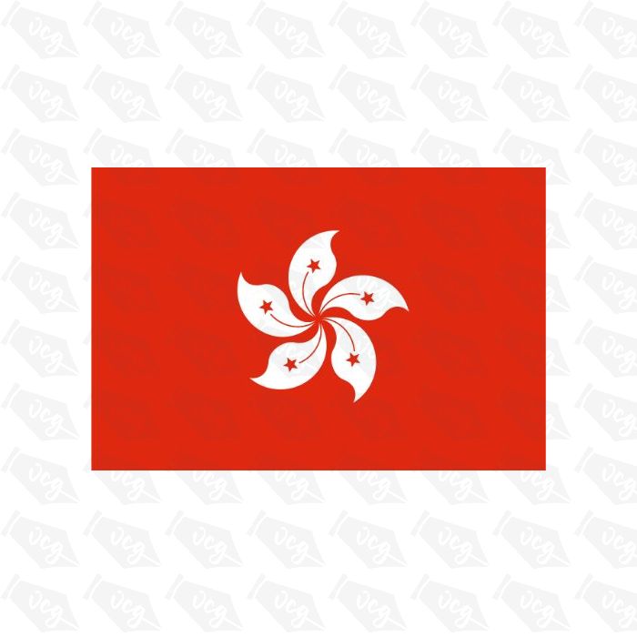 Hong Kong Flag Sticker